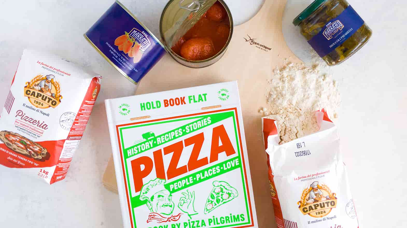 Pizza Pilgrims Cookbook and Ingredients Set