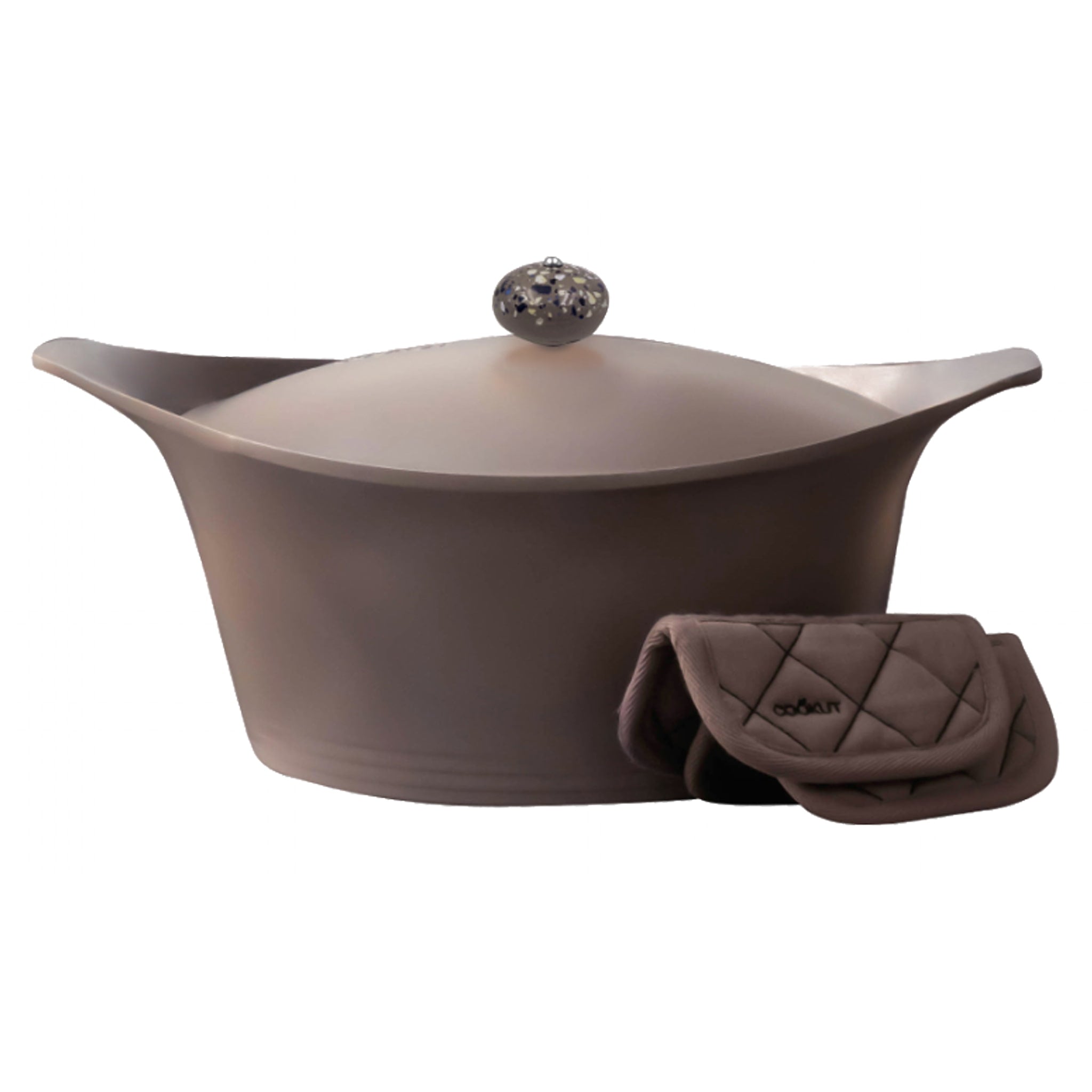 Cookut Multifunction Dutch Oven with Pot Holders, 24cm, Taupe | Buy online  UK – Sous Chef UK