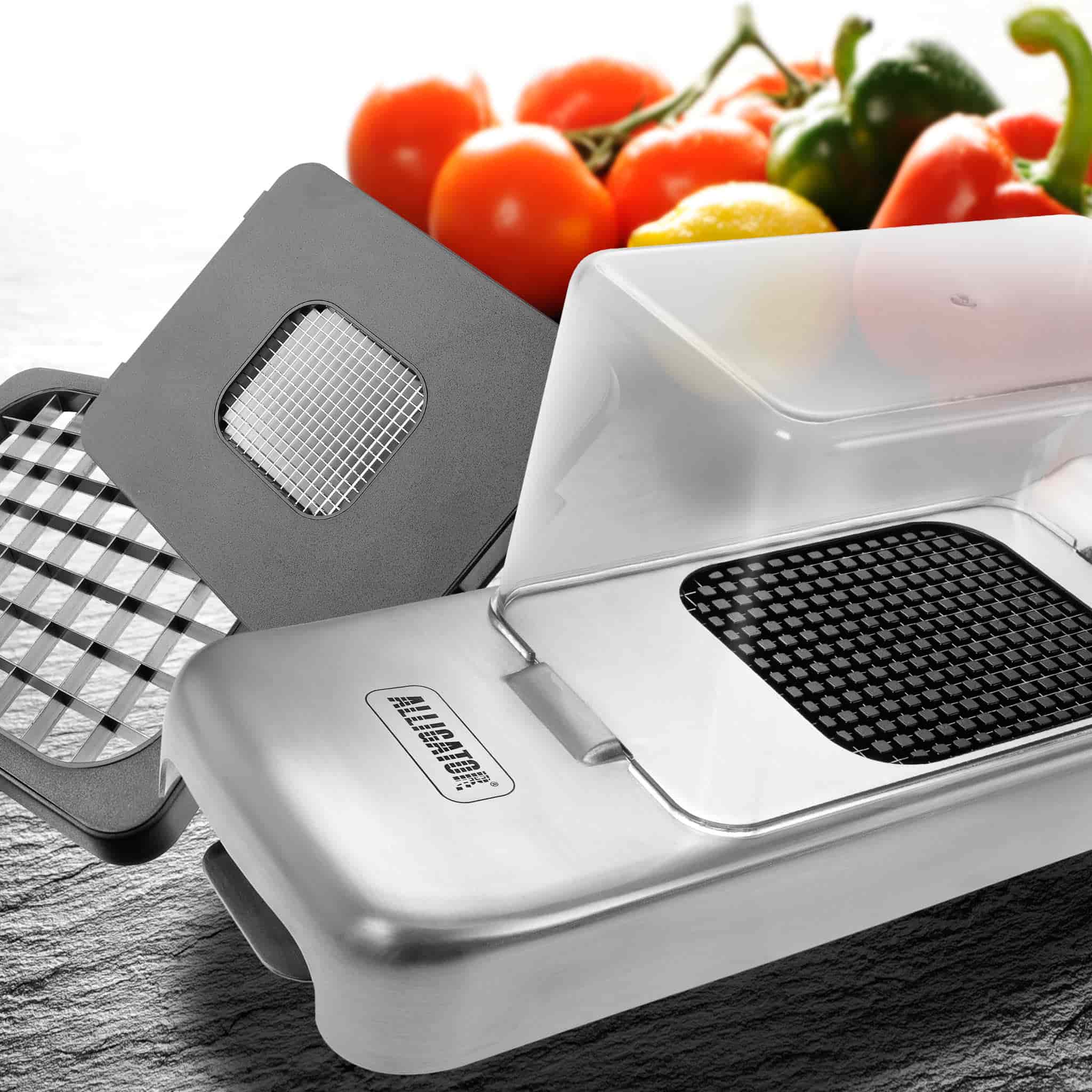 Alligator 3-in-1 Stainless Steel Chopper with Collector Buy online UK –  Sous Chef UK