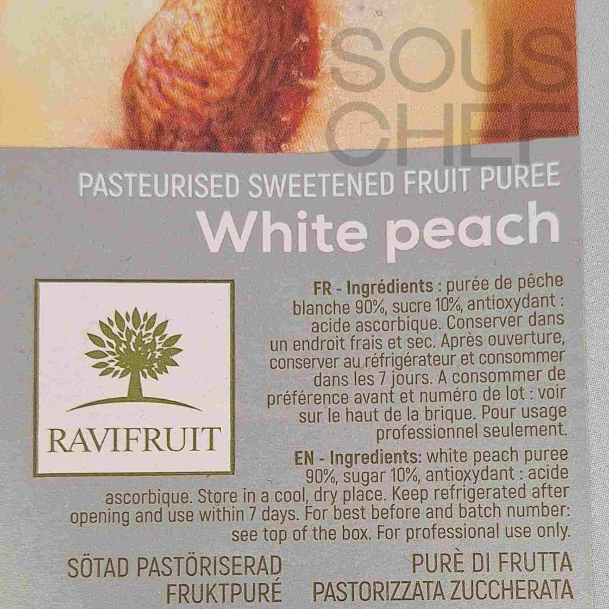 Ravifruit White Peach Puree, 1 Litre