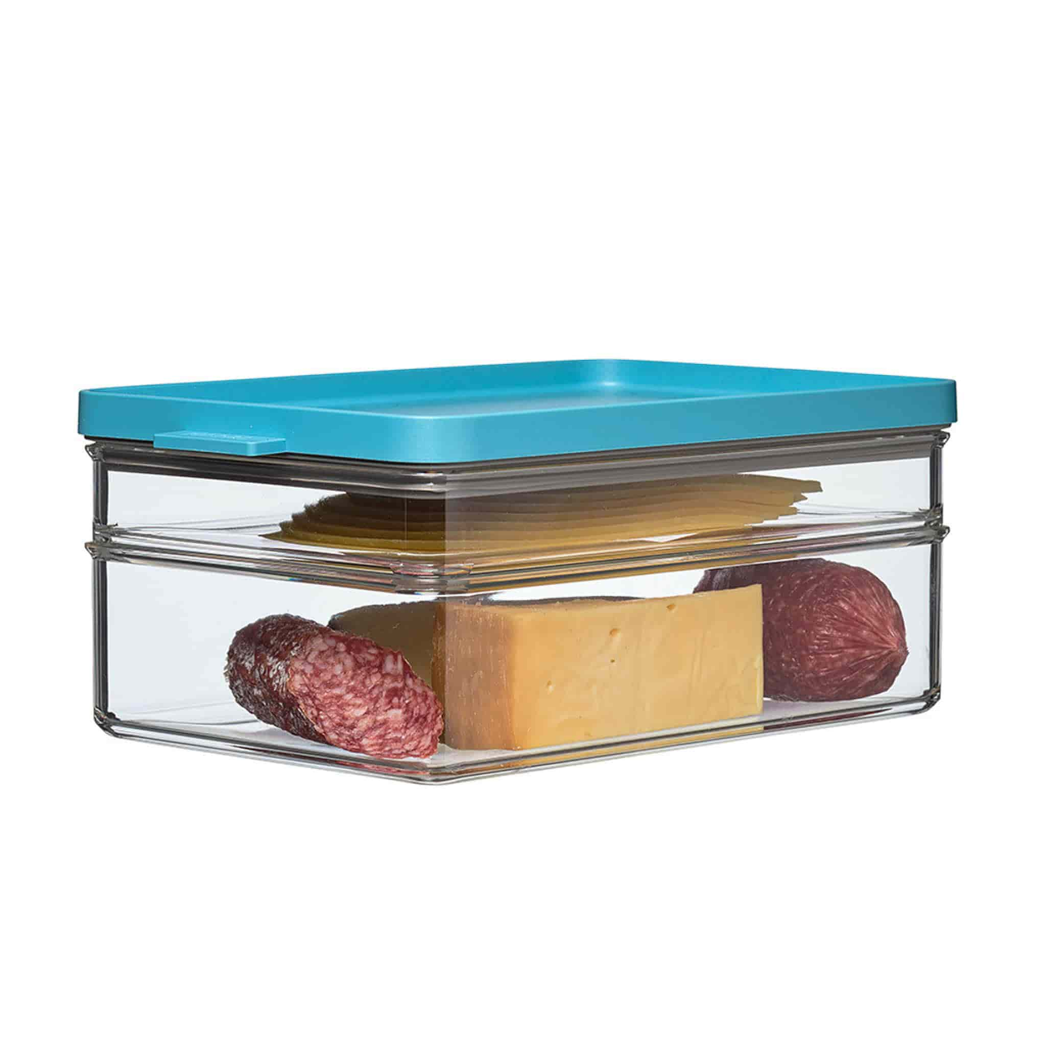 Mepal Easy Clip Glass Food Storage Box-Nordic Sage