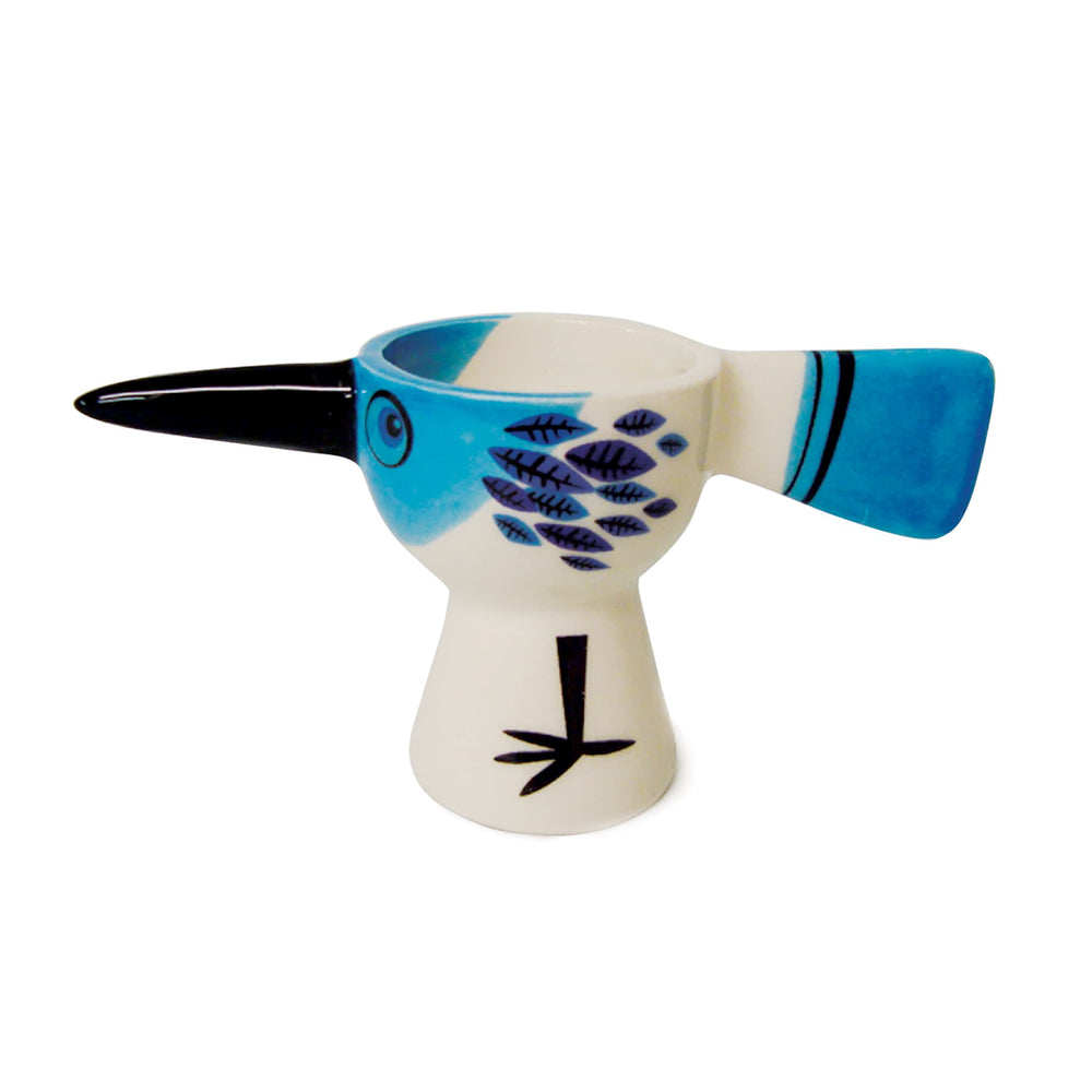 Hannah Turner Blue Bird Egg Cup, 6cm