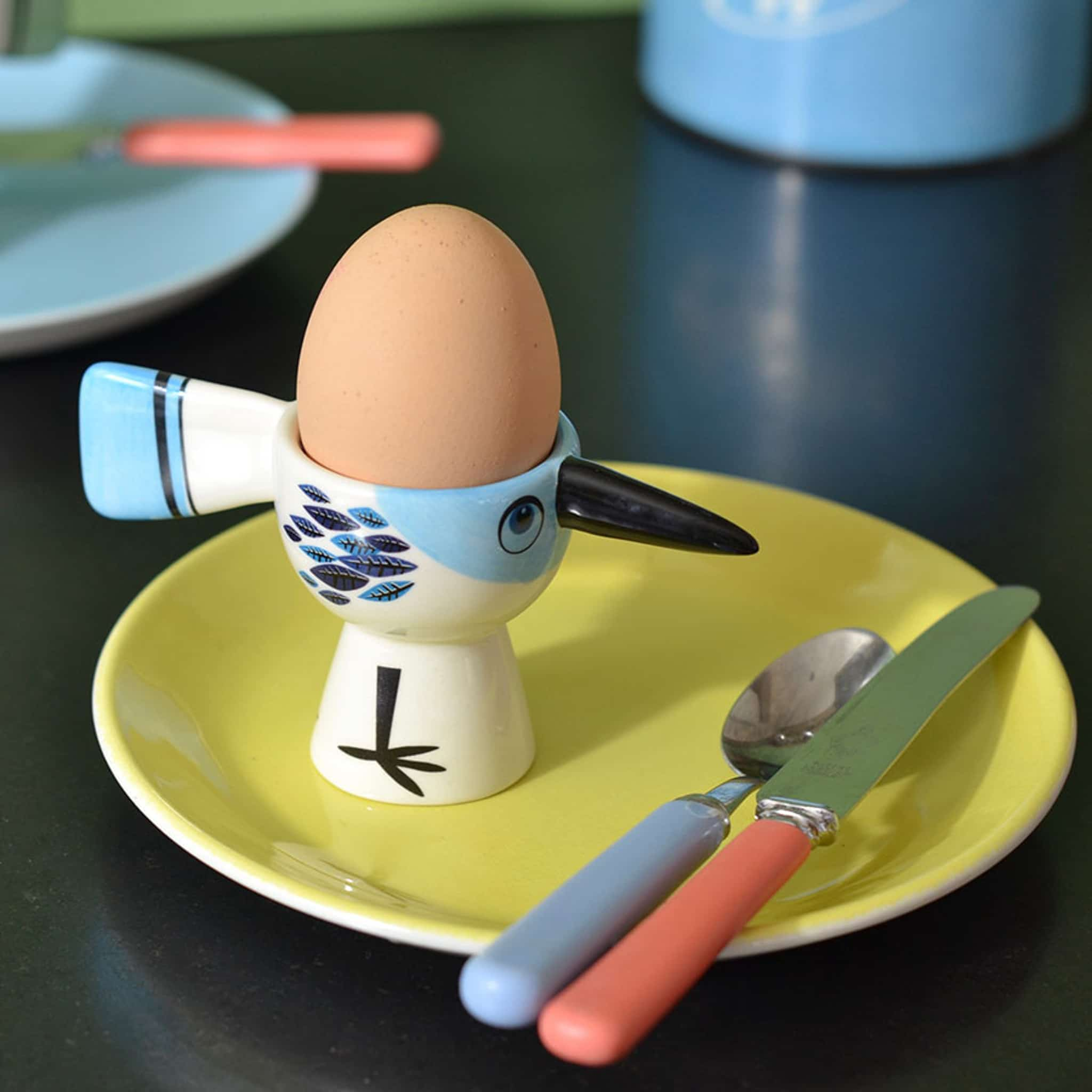 Hannah Turner Blue Bird Egg Cup, 6cm