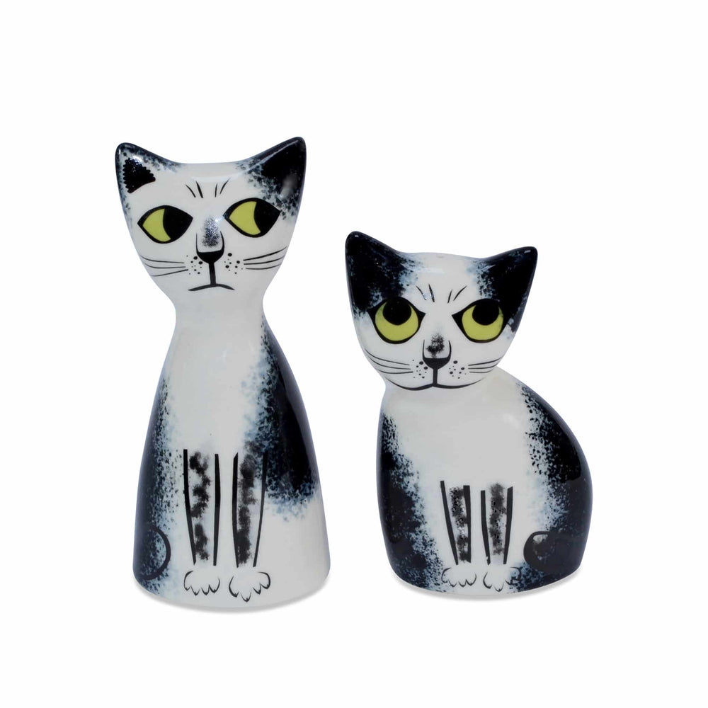 Hannah Turner Set of 2 Cat Salt & Pepper Shakers, 9.5cm