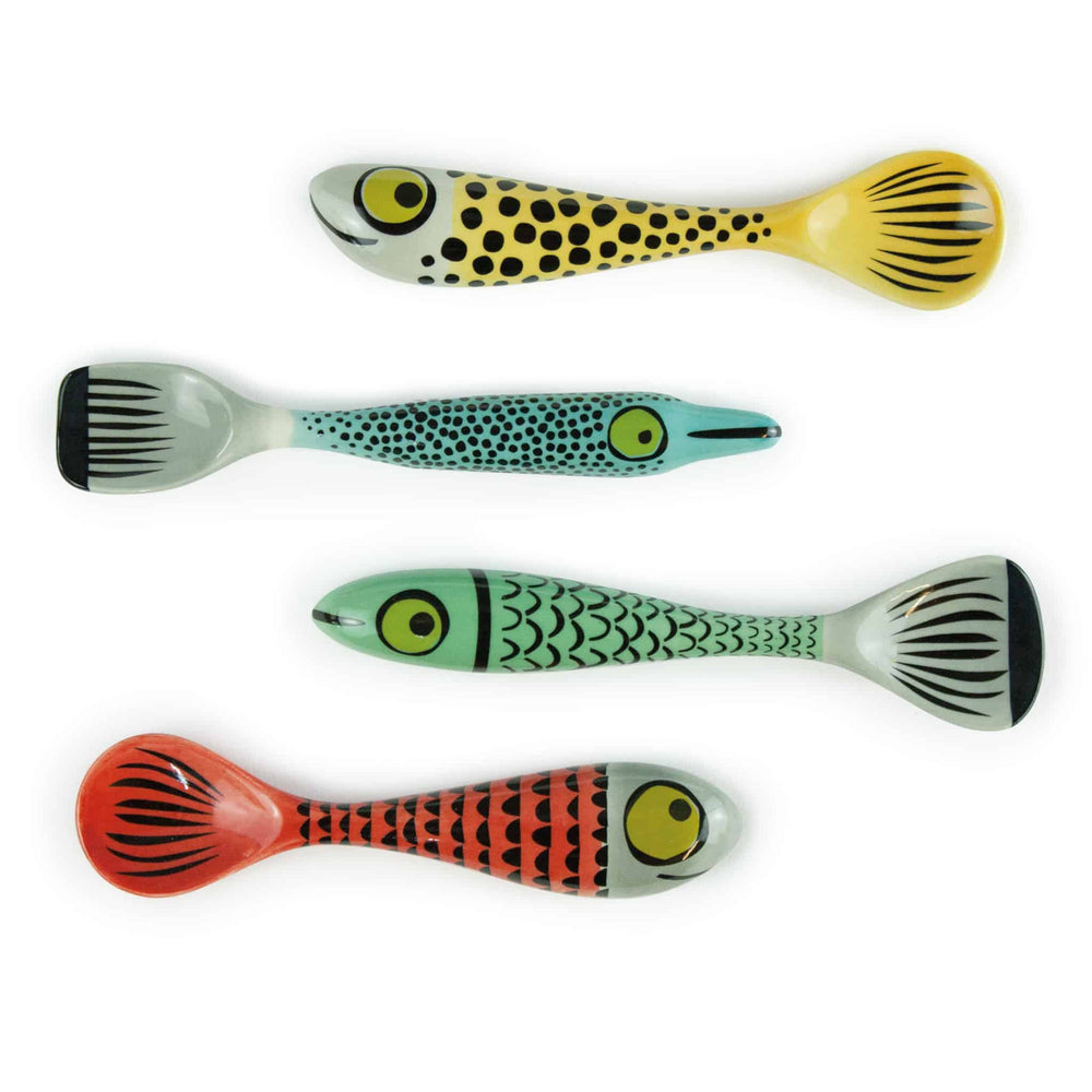 Hannah Turner Set of 4 Fish Spoons, 13cm