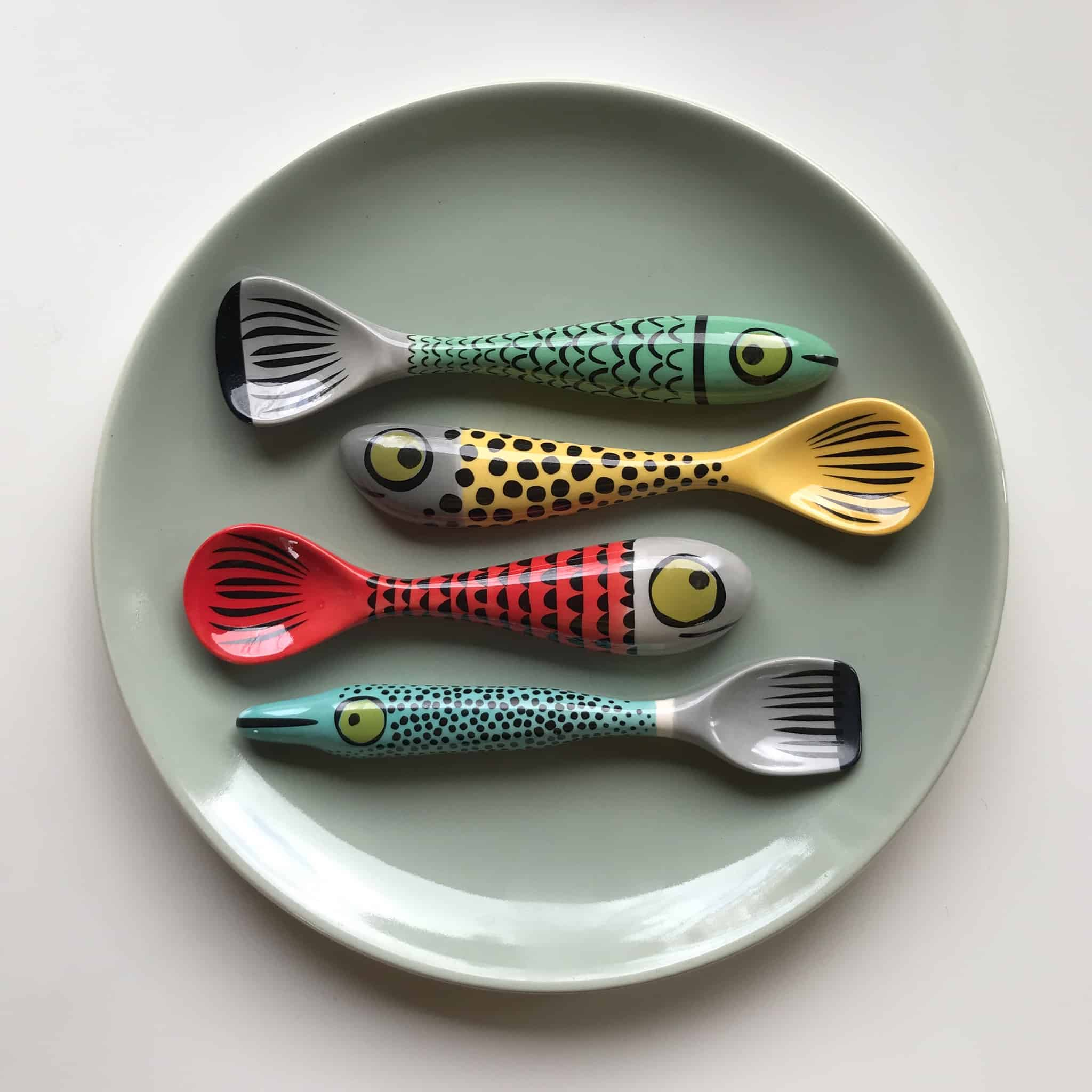 Hannah Turner Set of 4 Fish Spoons, 13cm