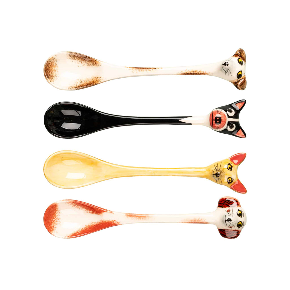 Hannah Turner Set of 4 Dog Spoons, 15cm