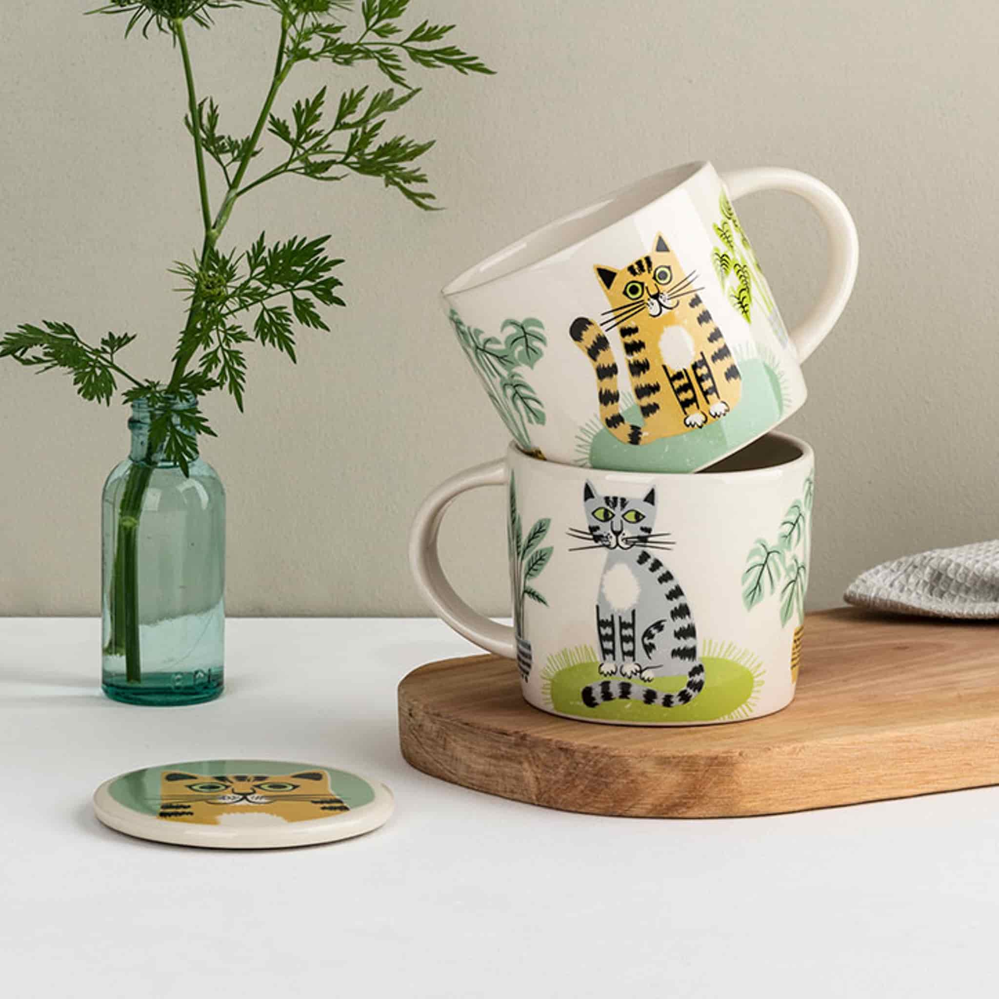 Hannah Turner Cat Mug, 350ml