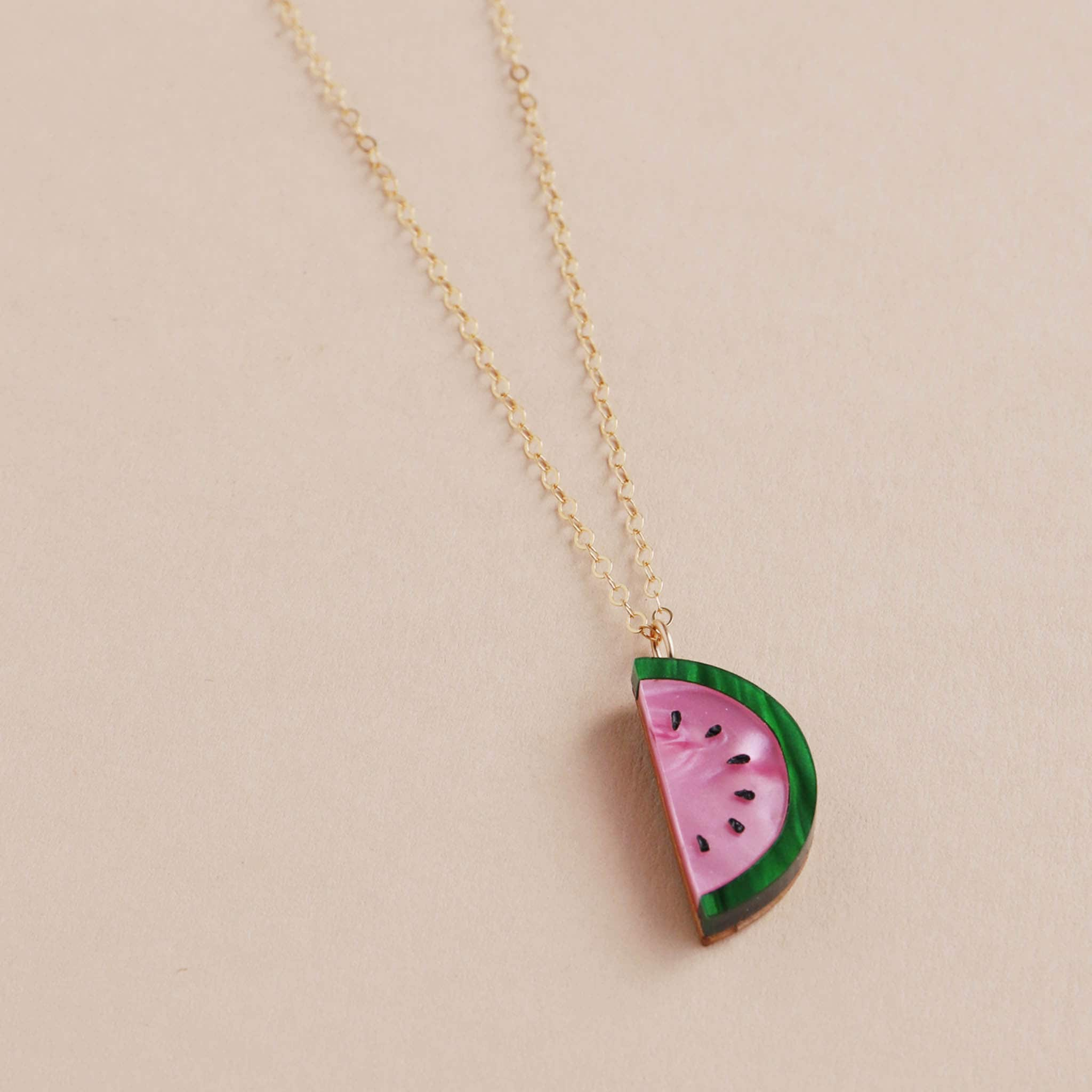 Watermelon necklace on sale