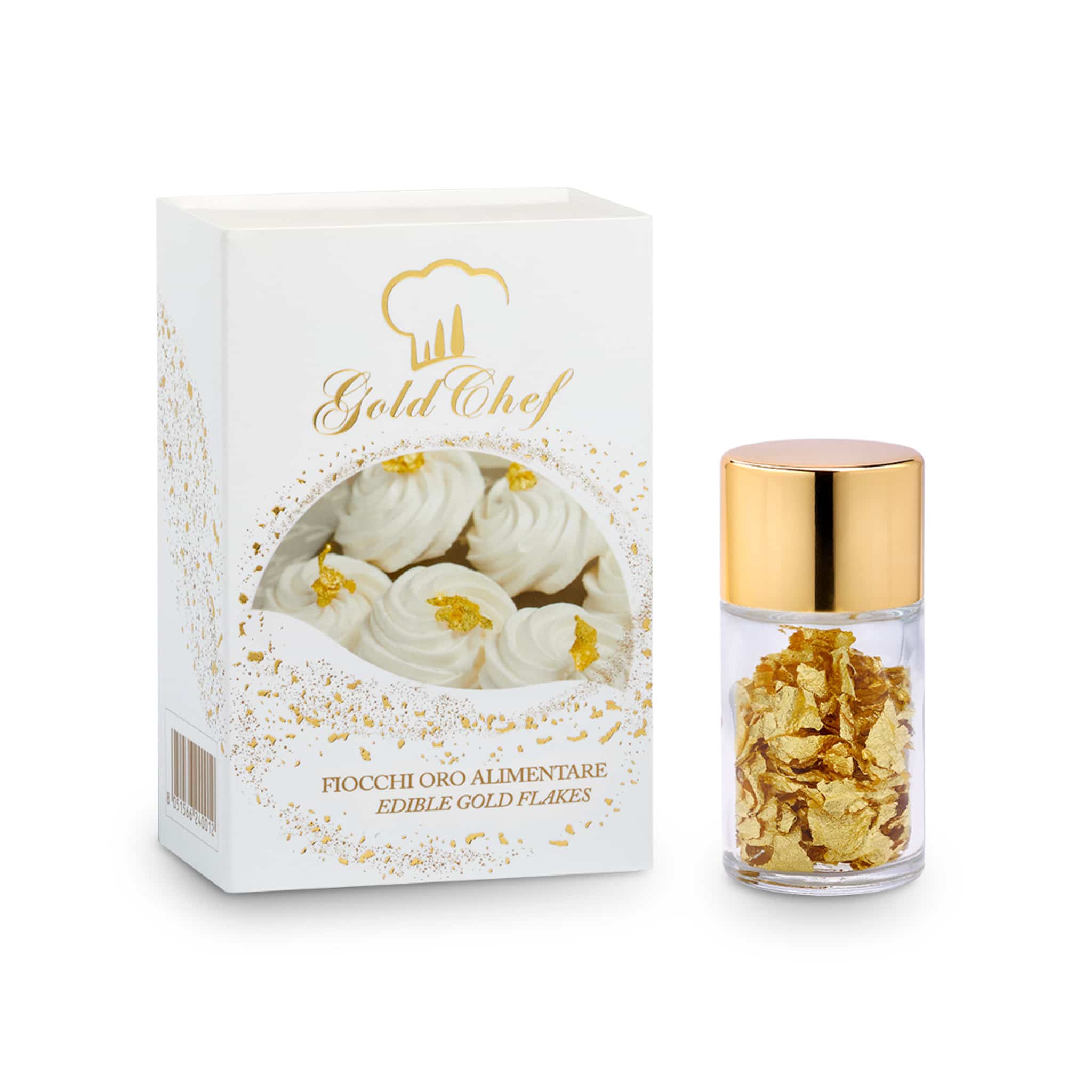 Edible Gold Leaf Flakes | Buy Pure Gold Flakes for Cakes, 100 mg