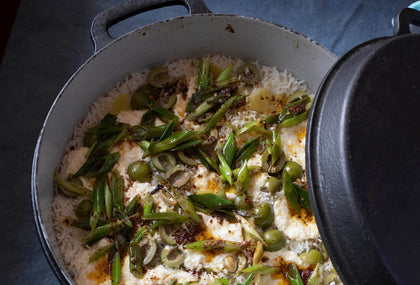 Ottolenghi's Cheeseball Lemon Rice with Chilli Butter