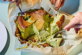 Matcha Burnt Basque Cheesecake