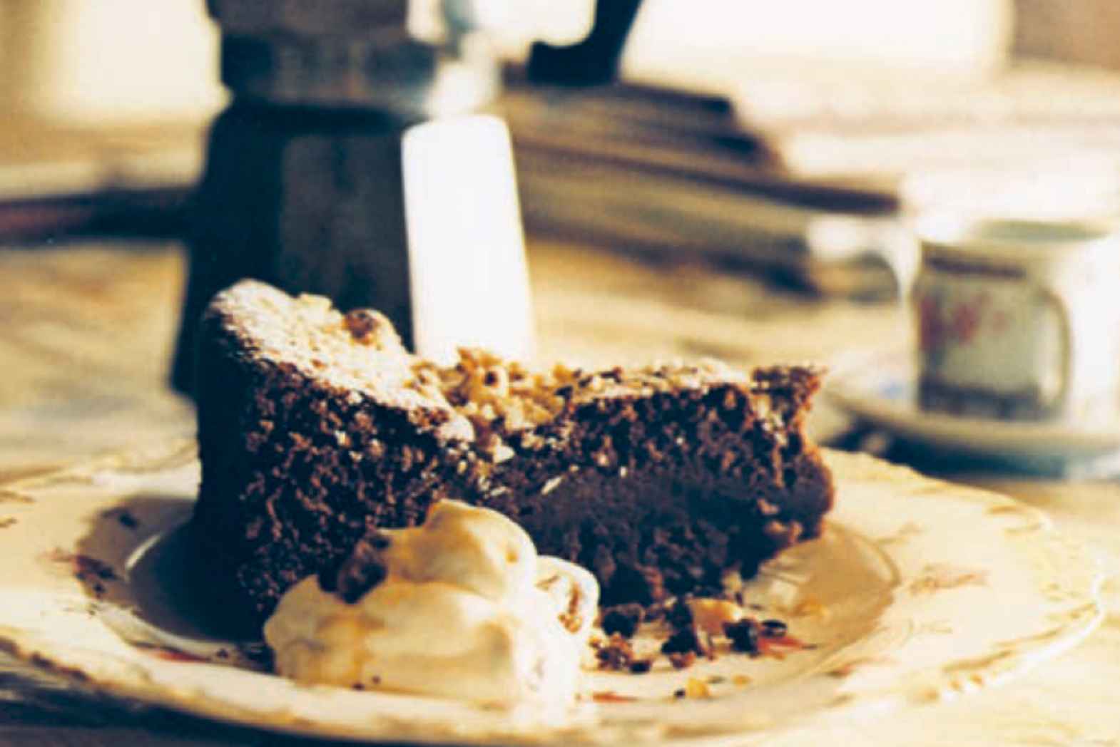 Chocolate, Hazelnut, and Sherry Cake with Sherry-Raisin Cream Recipe