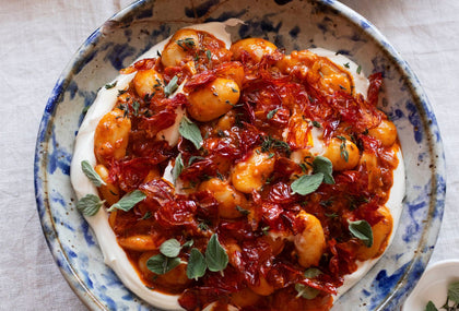 Ottolenghi's Butter Beans with Roasted Cherry Tomatoes Recipe