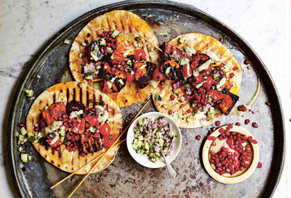 How To Make Harissa Aubergine Kebabs Vegan Recipe, by Katy Beskow