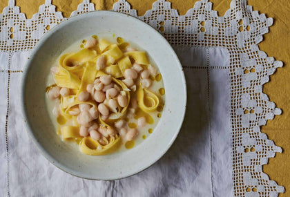 Tatar Soup With Beans And Wide Noodles (Lacșa) Recipe