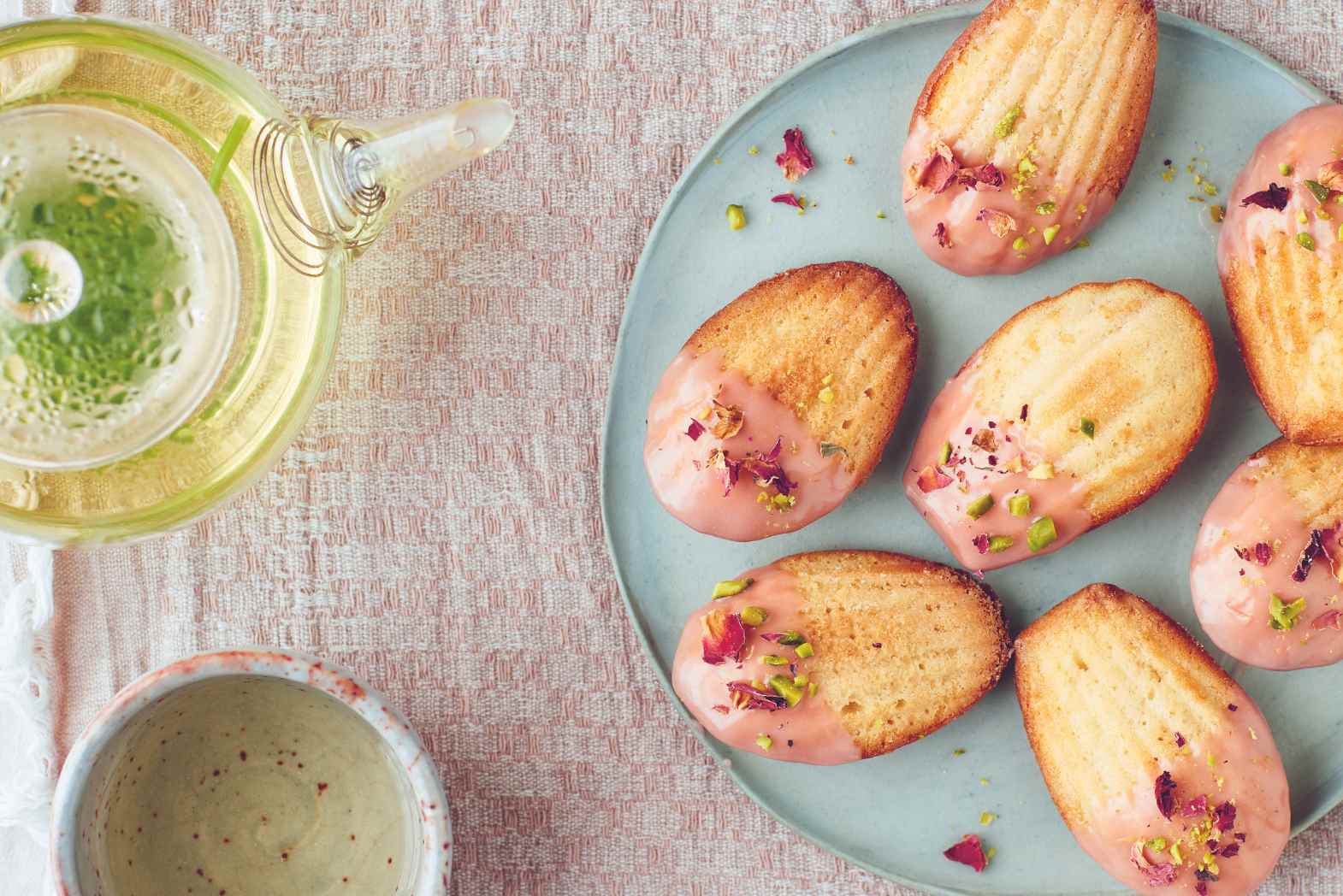 Brown Butter Madeleines & Pomegranate Glaze Recipe