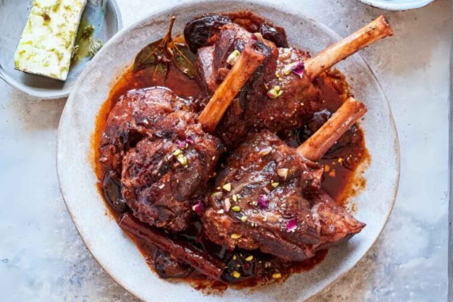 Cypriot Lamb Shanks in Sticky Sauce (Arnisio Kotsi Me Saltsa) Recipe