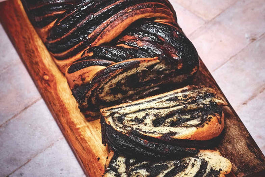 Black Tahini and Honey Babka