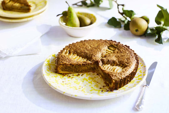 Pear walnut and voatsiperifery pepper frangipane tart recipe