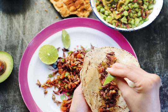 Tacos de Chapulin and Chicharrón