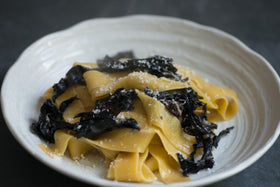 Quick Weeknight Pappardelle & Trompette Mushrooms