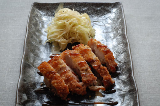 Pork Tonkatsu Recipe With Miso & Cabbage Salad