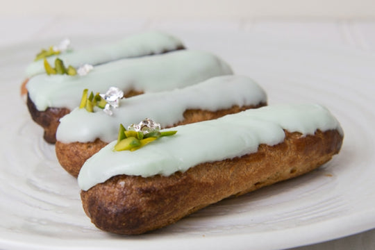 Pistachio Eclairs Recipe