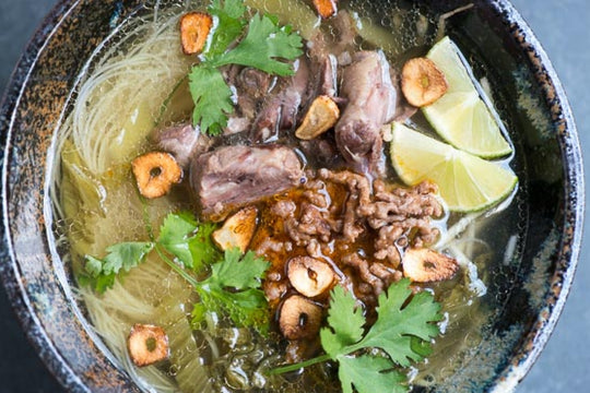 Cambodian Breakfast: Kuy Teav Recipe - Beef Noodle Soup Recipe