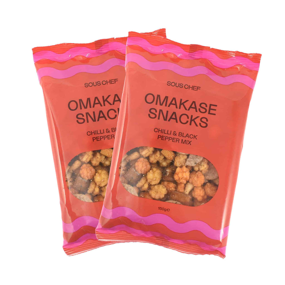 Sous Chef Omakase Snacks - Black Pepper & Chilli, 150g