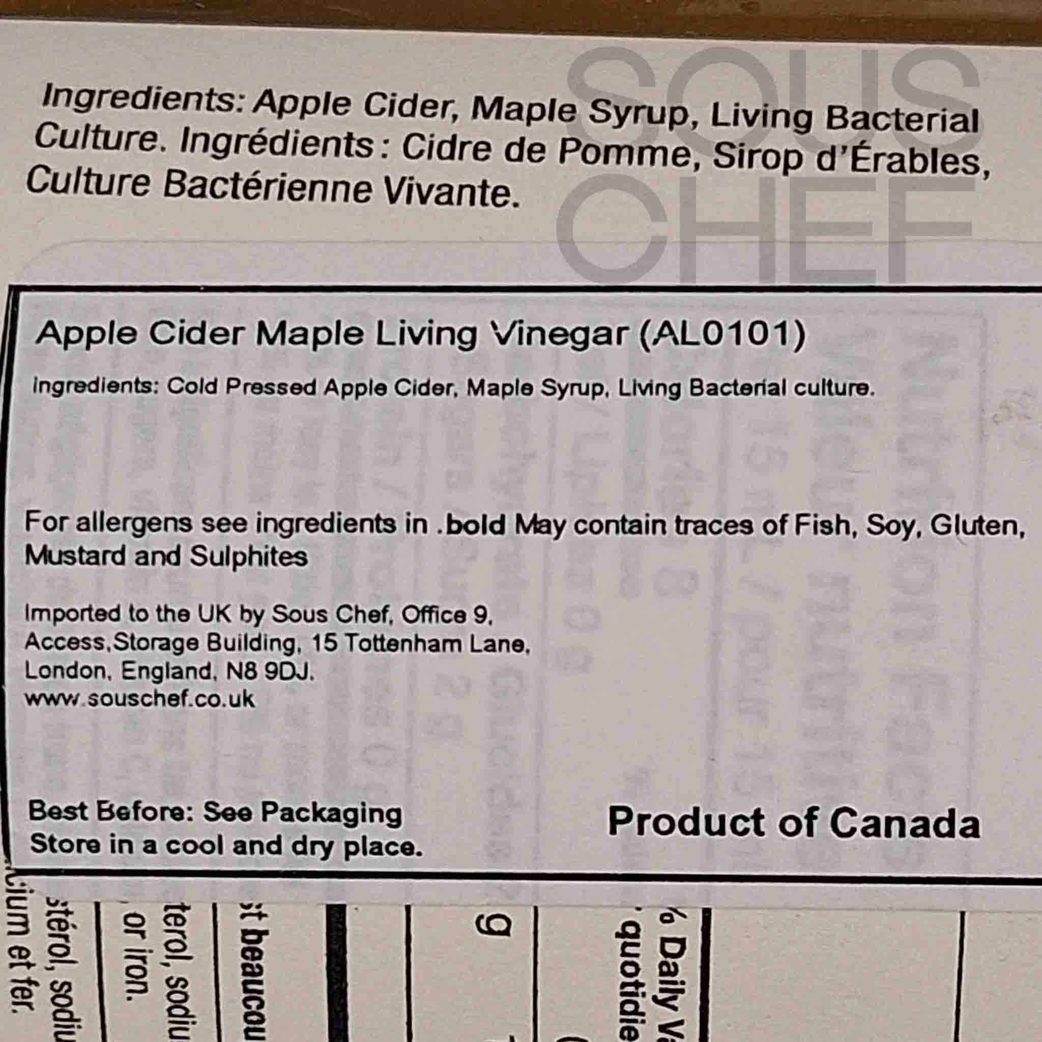 Acid League Apple Cider Maple Living Vinegar, 375ml