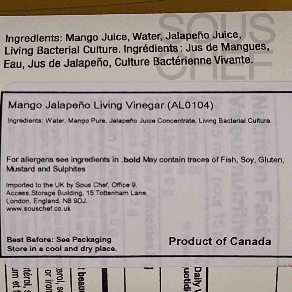 Acid League Mango Jalapeno Living Vinegar, 375ml