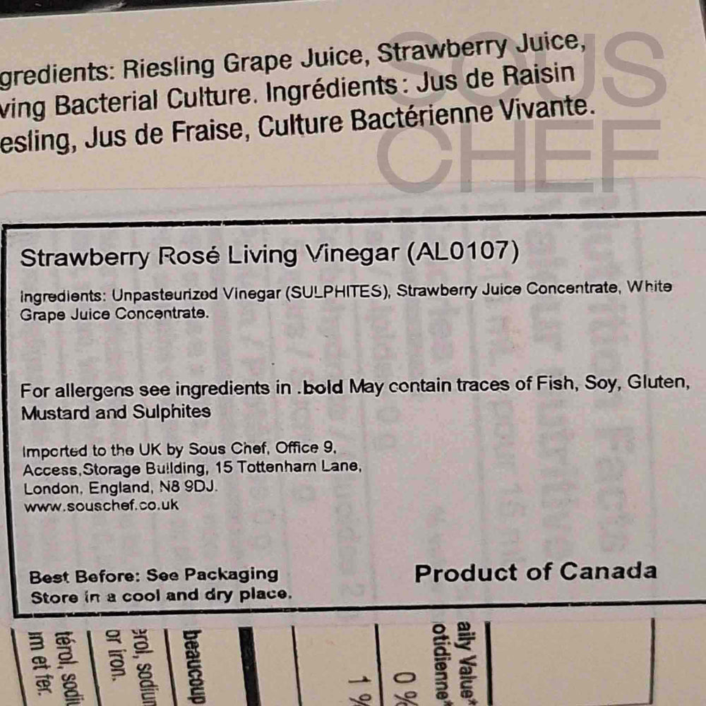 Acid League Strawberry Rose Living Vinegar, 375ml