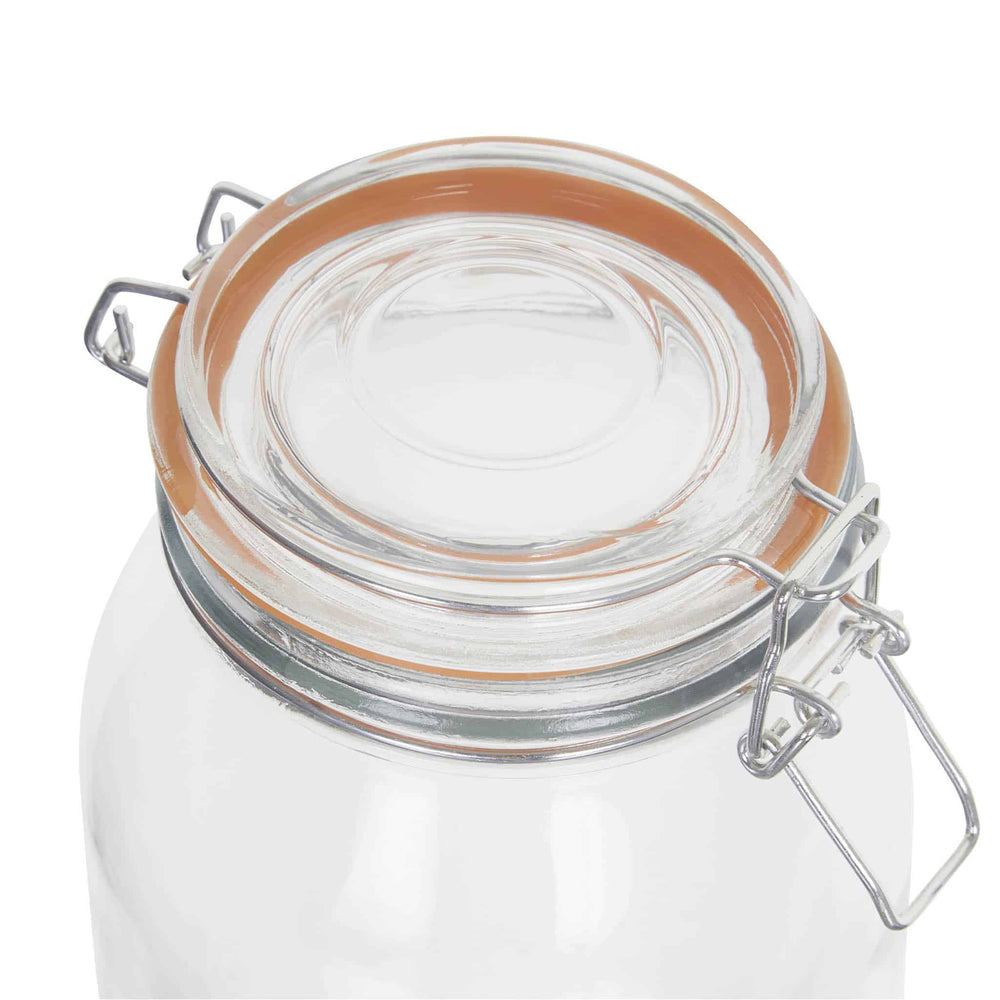 Glass Clip Top Preserving Jar