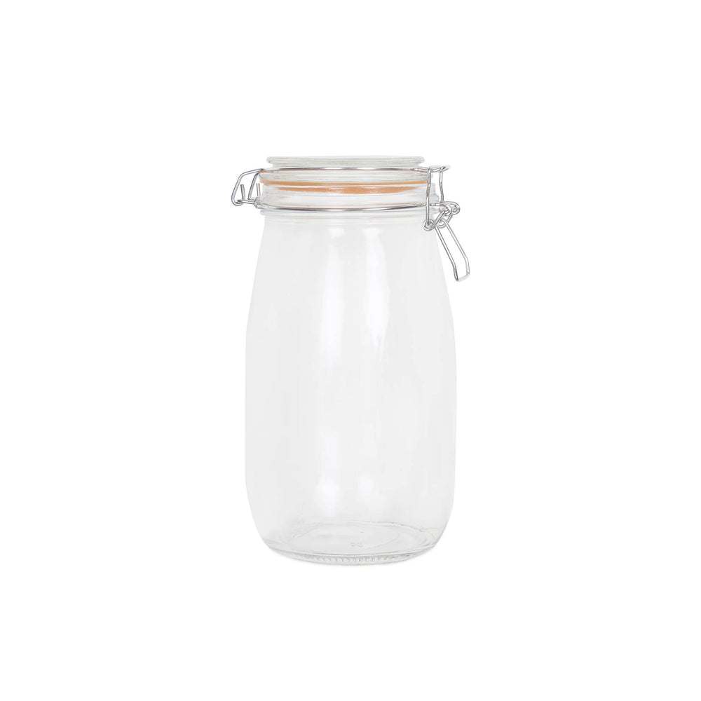 Glass Clip Top Preserving Jar