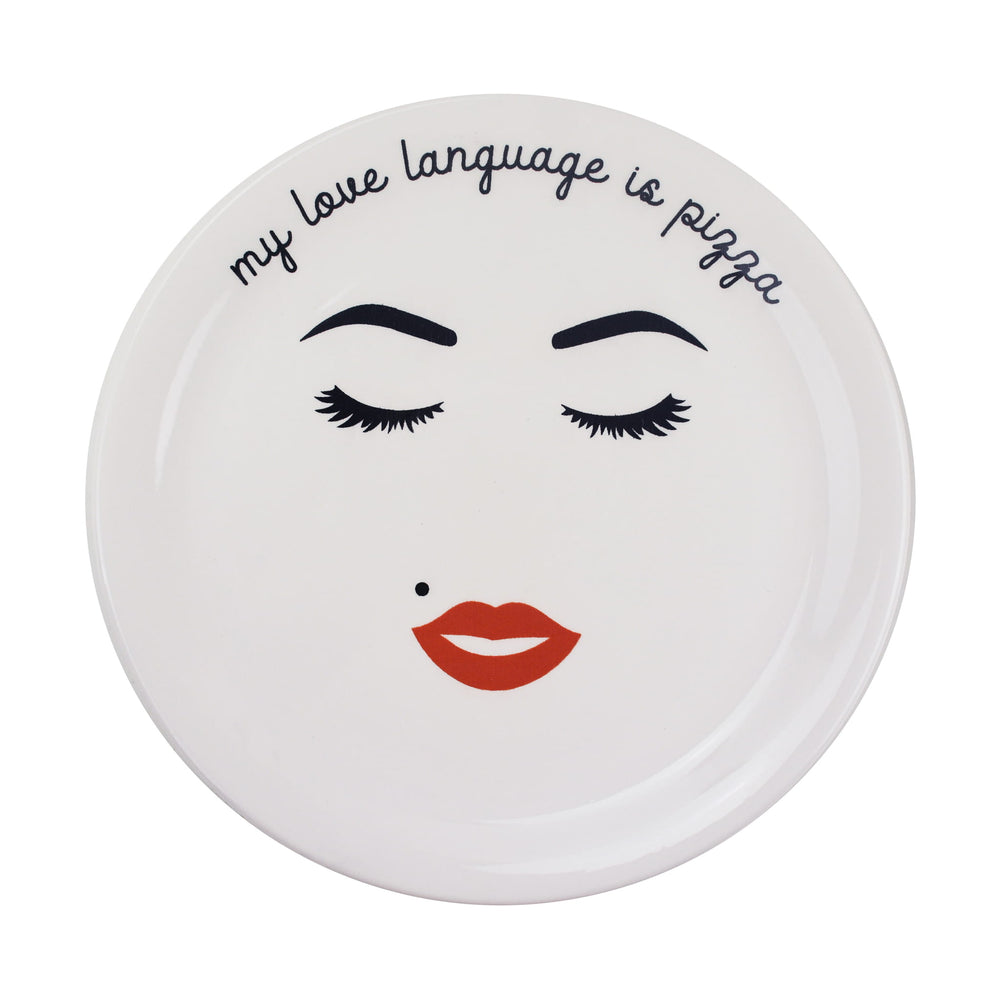 My Love Language Is Pizza Pizza Plate, 31cm