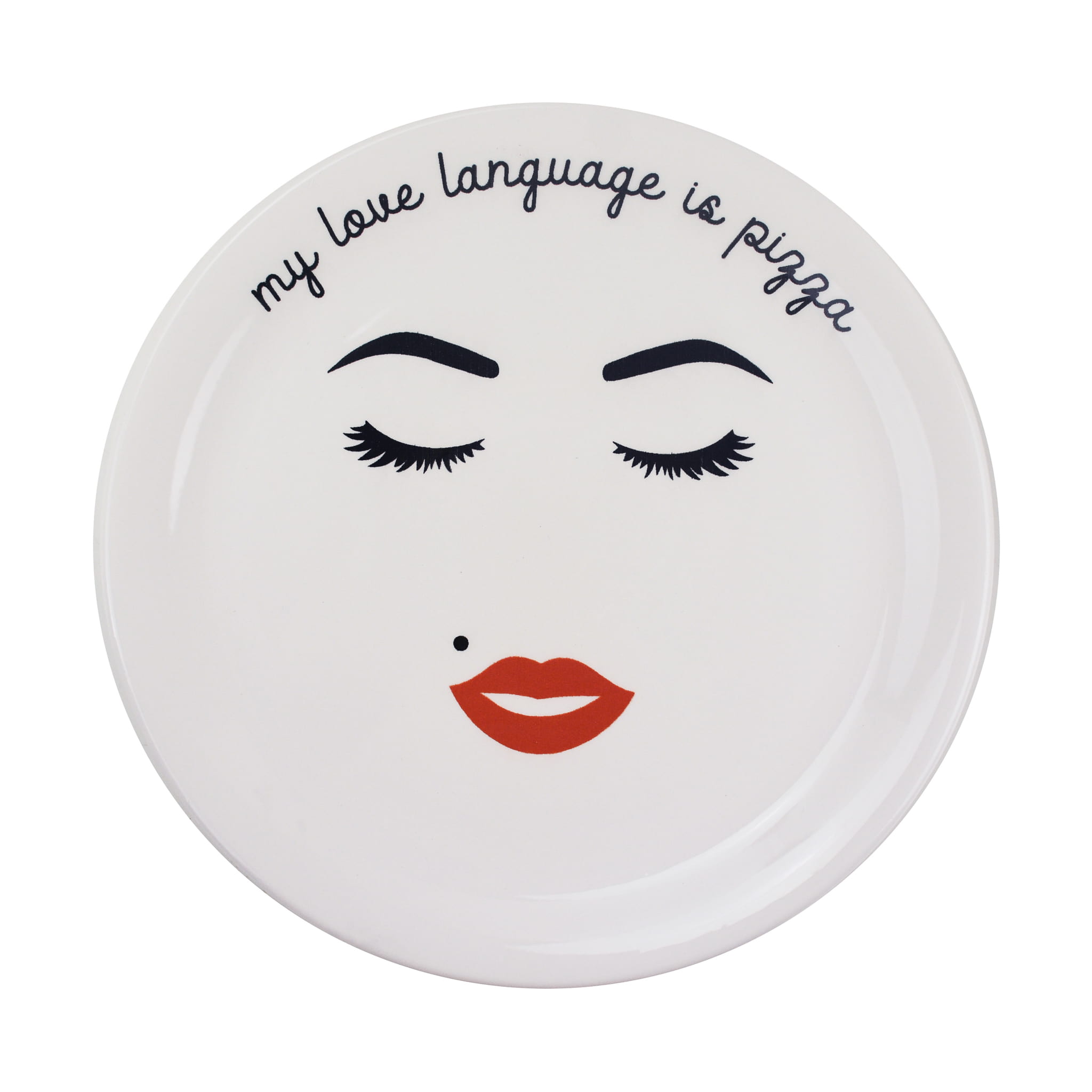 My Love Language Is Pizza Pizza Plate, 31cm