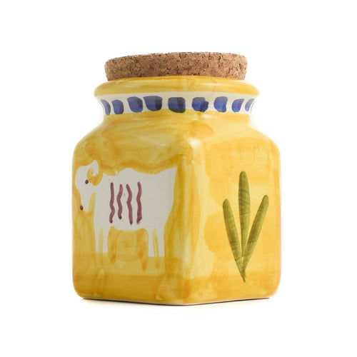 Materia Gallina Yellow Goat Spice Jar