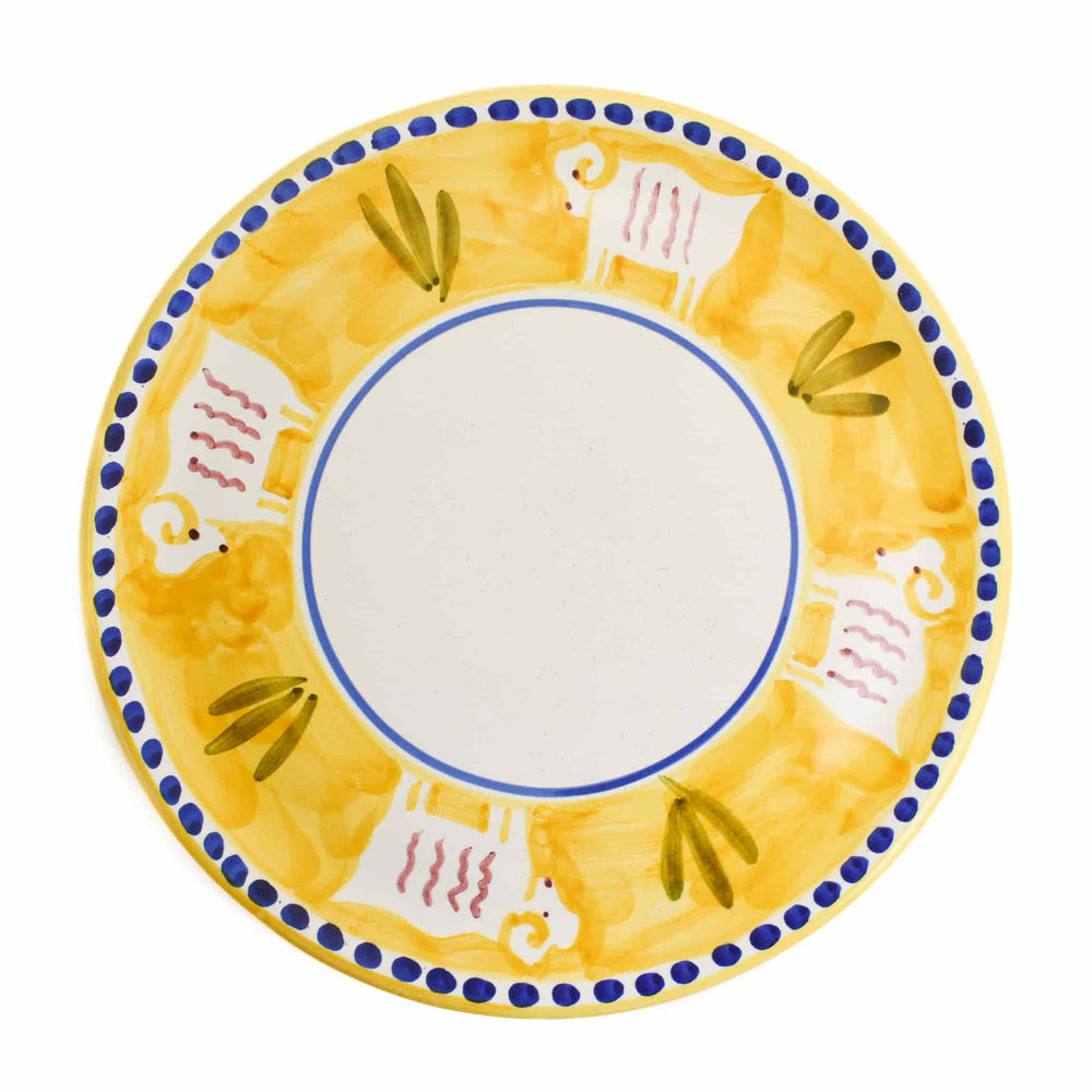 Materia Gallina Yellow Goat Pizza Plate, 32cm