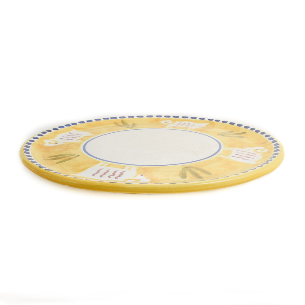 Materia Gallina Yellow Goat Pizza Plate, 32cm