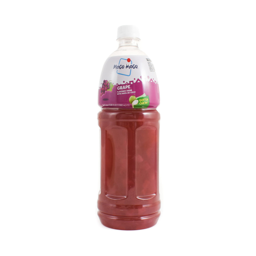 Mogu Mogu Nata De Coco Grape Drink, 1 Litre