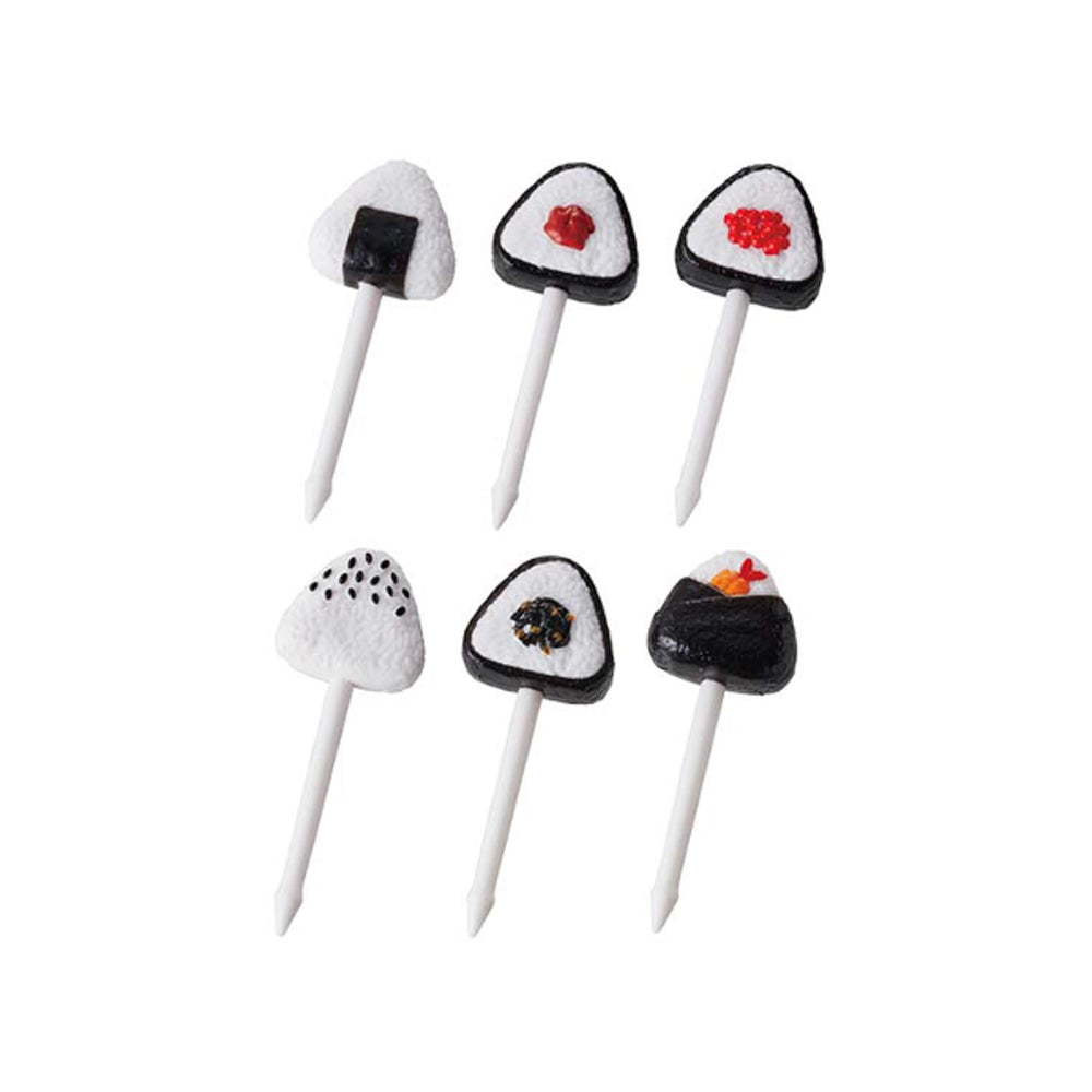 Set of 6 Onigiri Food Picks