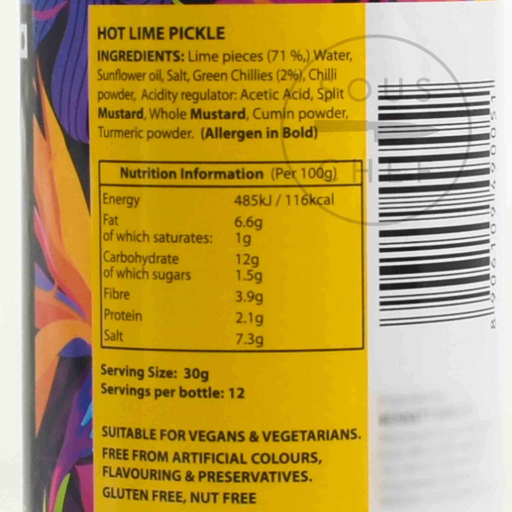 Ferns' Hot Lime Pickle, 380g