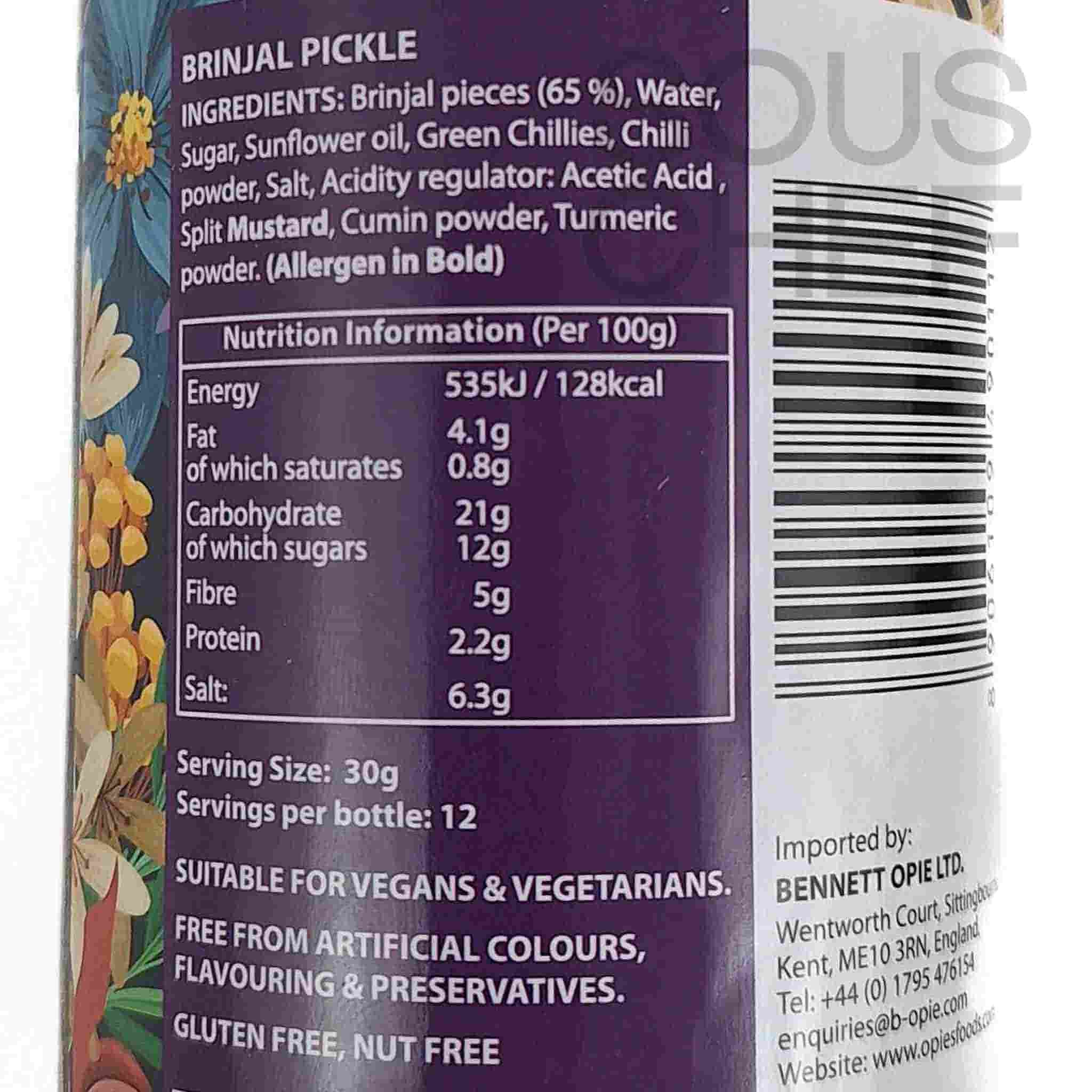 Ferns' Brinjal Pickle, 380g