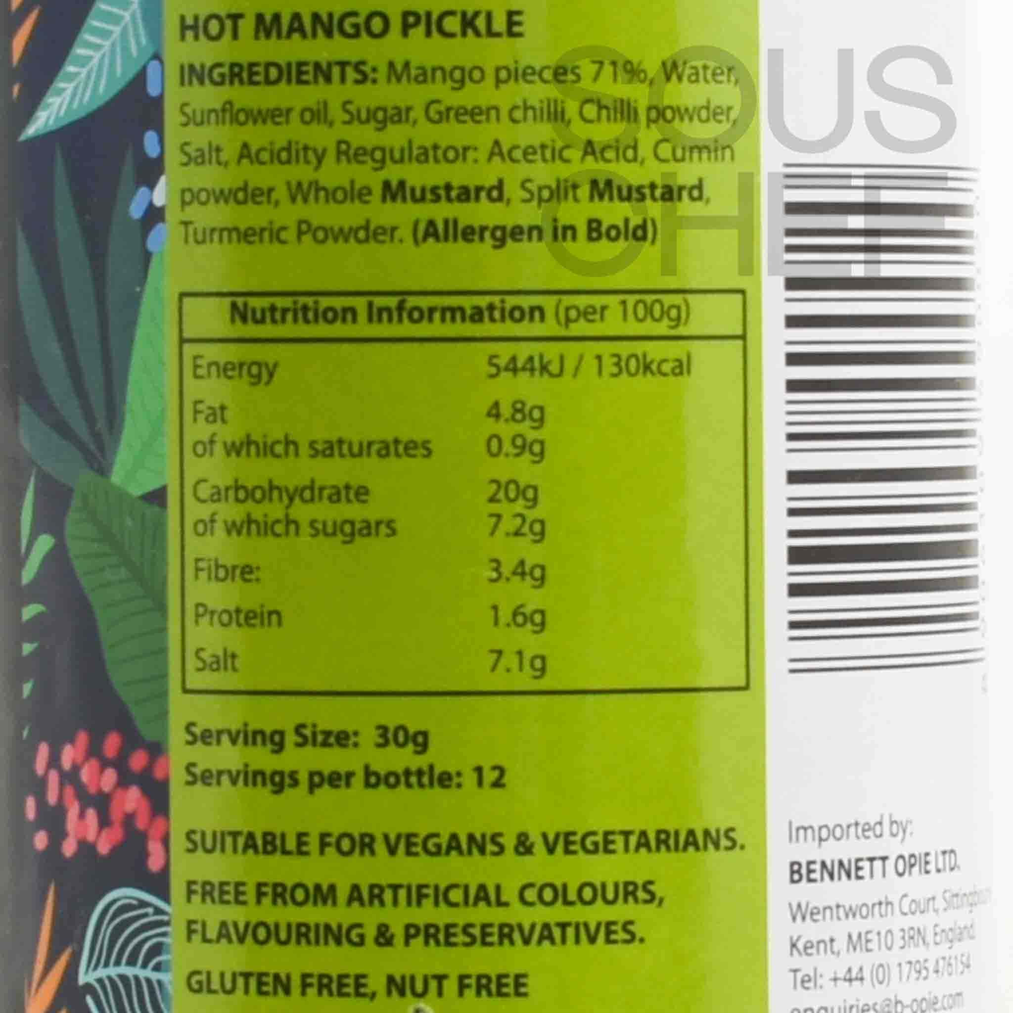 Ferns' Hot Mango Pickle, 380g