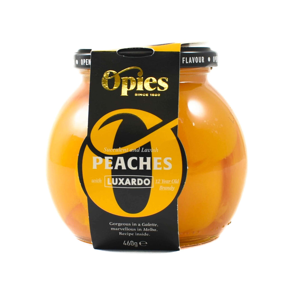 Opies Peaches with Luxardo 12 Years Old Brandy, 460g