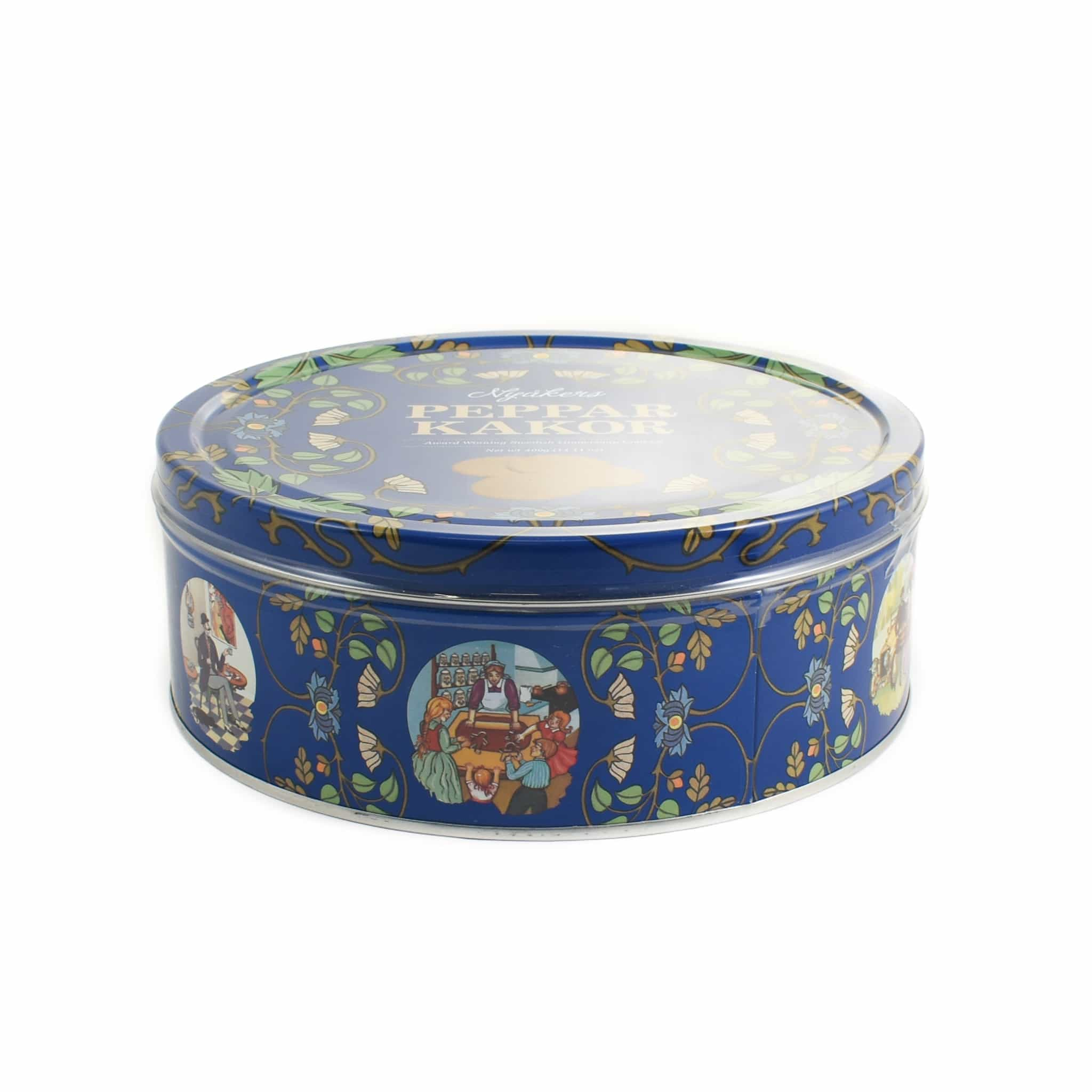 Nyakers Swedish Gingersnaps Biscuits In Blue Tin, 400g