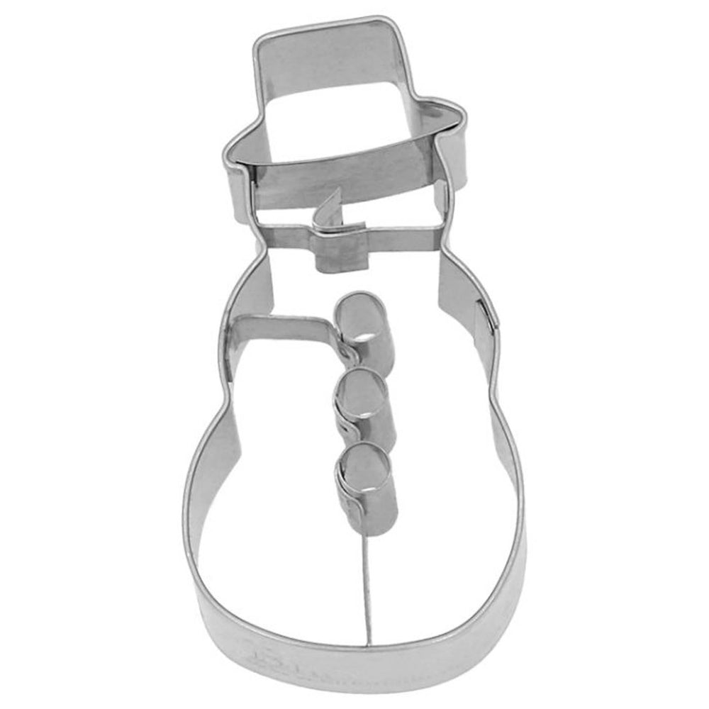 Stainless Steel Snowman Cookie Cutter, 8cm