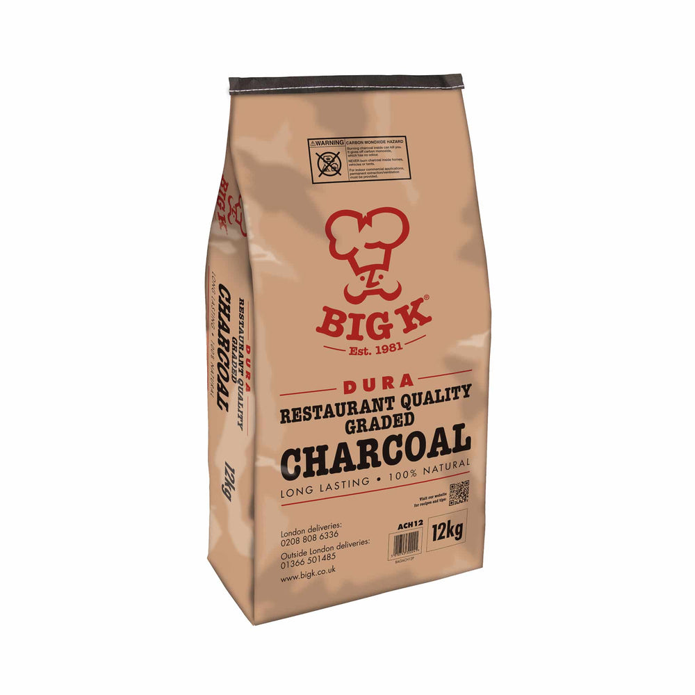 Big K Dura Restaurant Grade Lumpwood Charcoal, 12kg