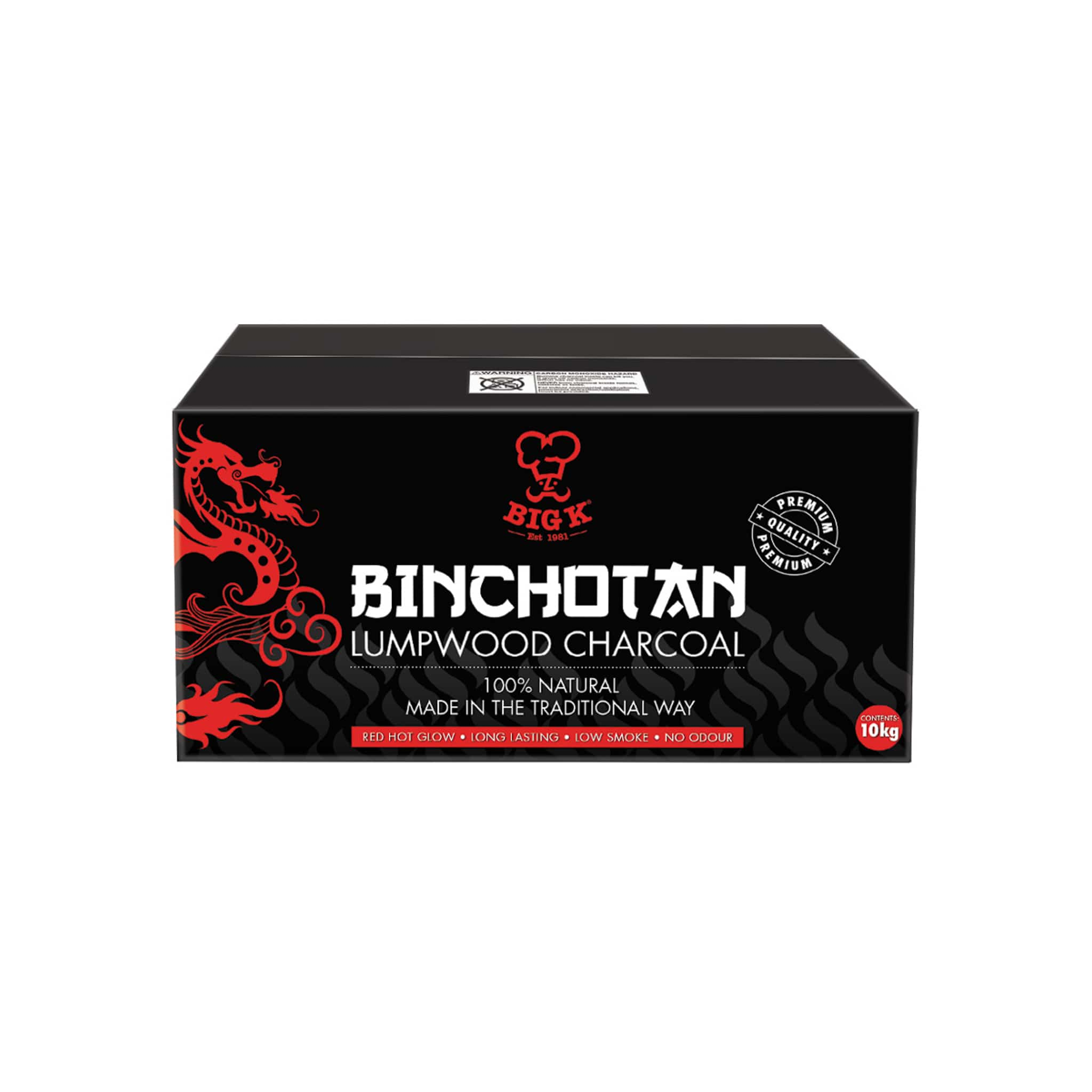 Big K Binchotan Lumpwood Charcoal, 10kg